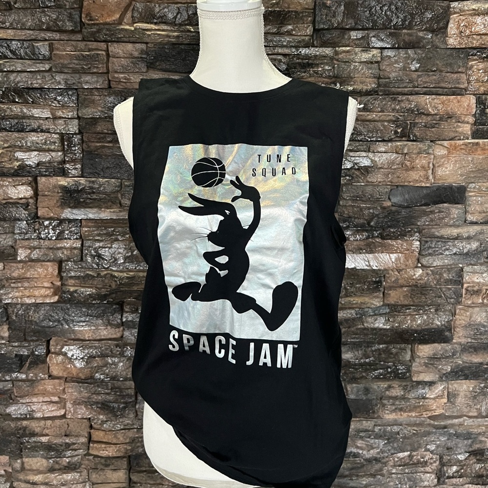Space Jam A New Legacy Black Sleeveless Top
